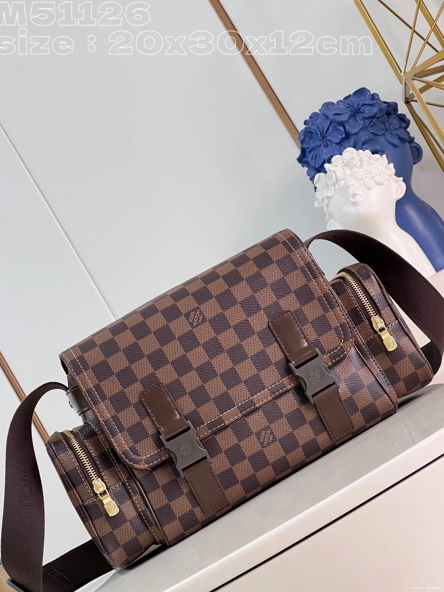 Official oldcobbler bag-20*30*12CM LOUIS camera VUITTON 0811